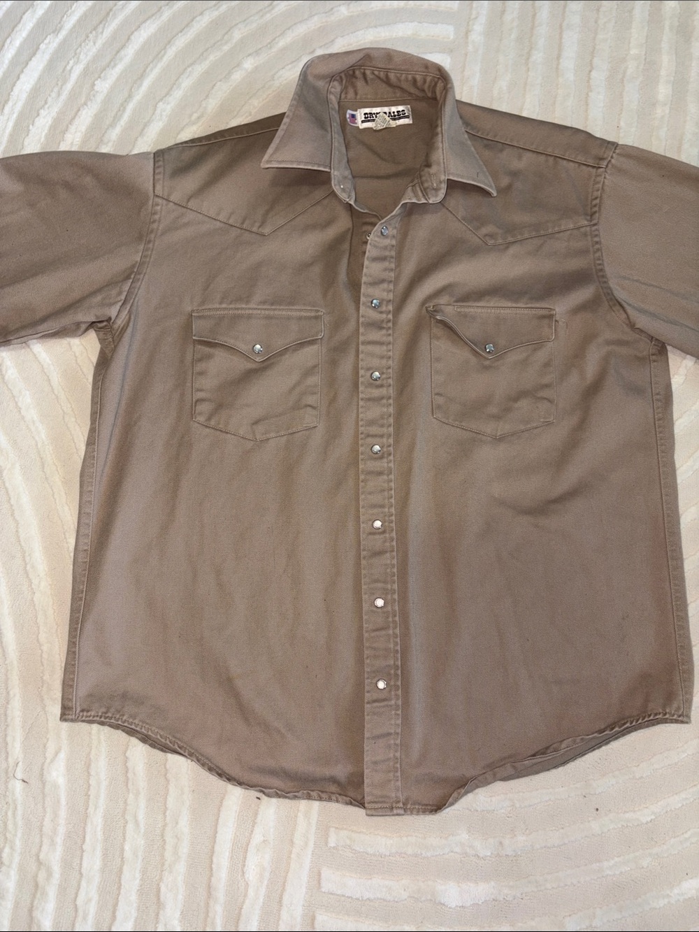 vintage beige Drysdales work jacket